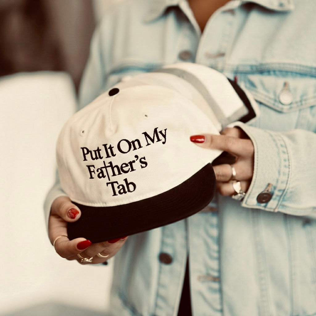 Put It On My Father's Tab Embroidered Cap |  Limited Edition